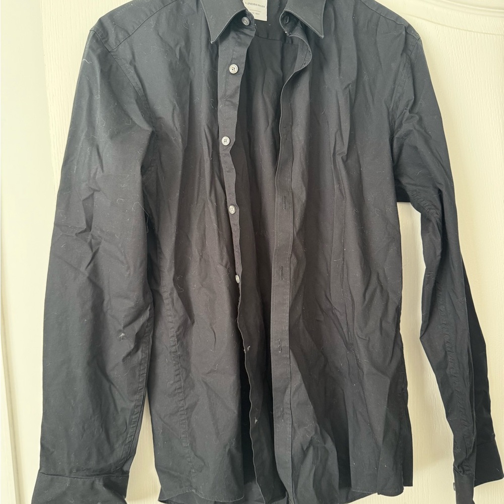 Classic Black Button-Up Shirt